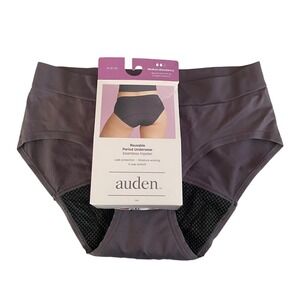 Auden Period Underwear Seamless Hipster Medium Absorbency Mauve Gray M